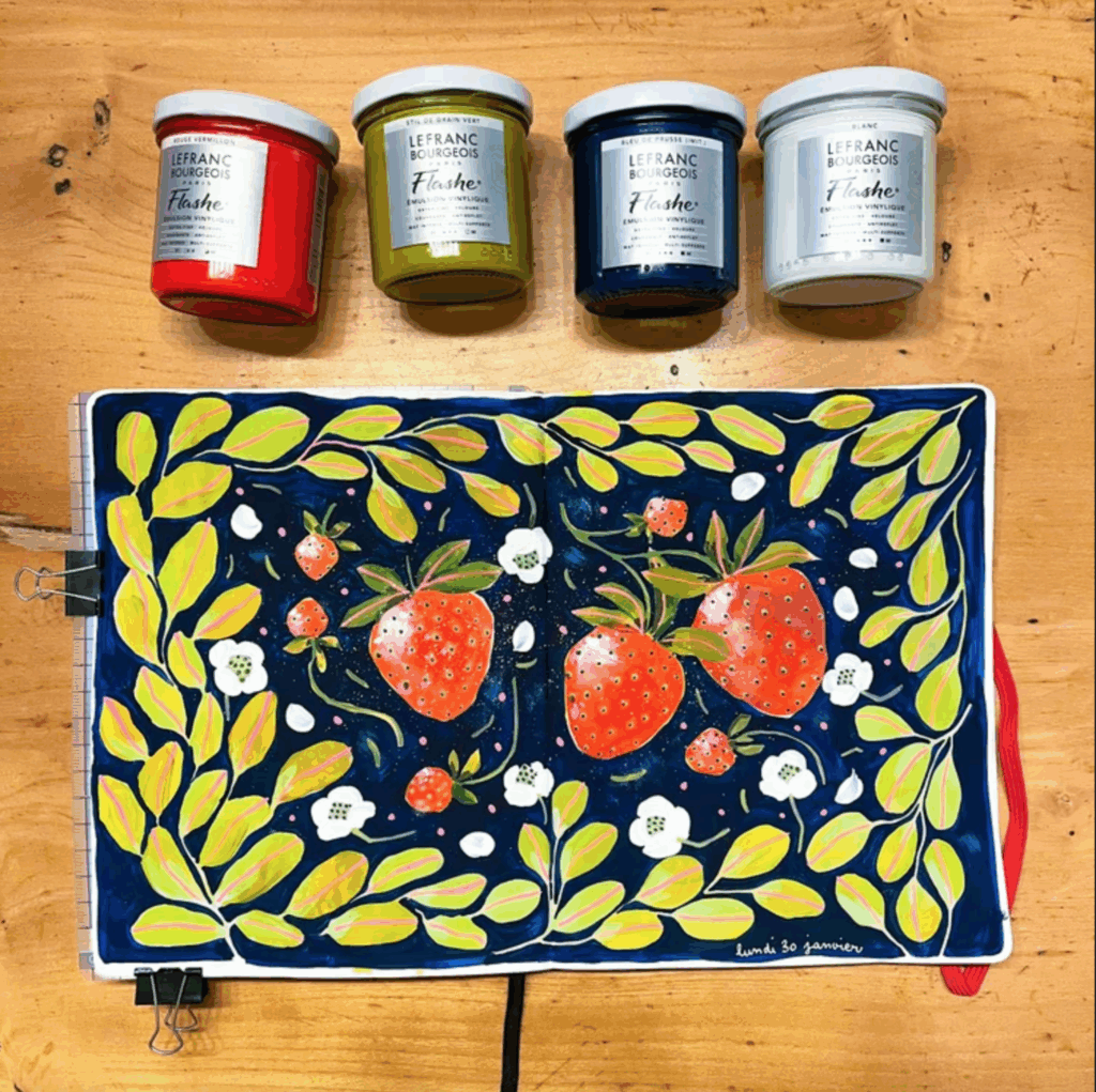 Fraisiers illustrés par La Petite Ruse