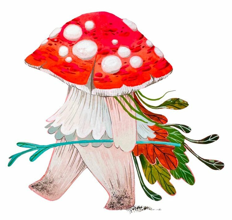 Personnage champignon illustré par La petite ruse